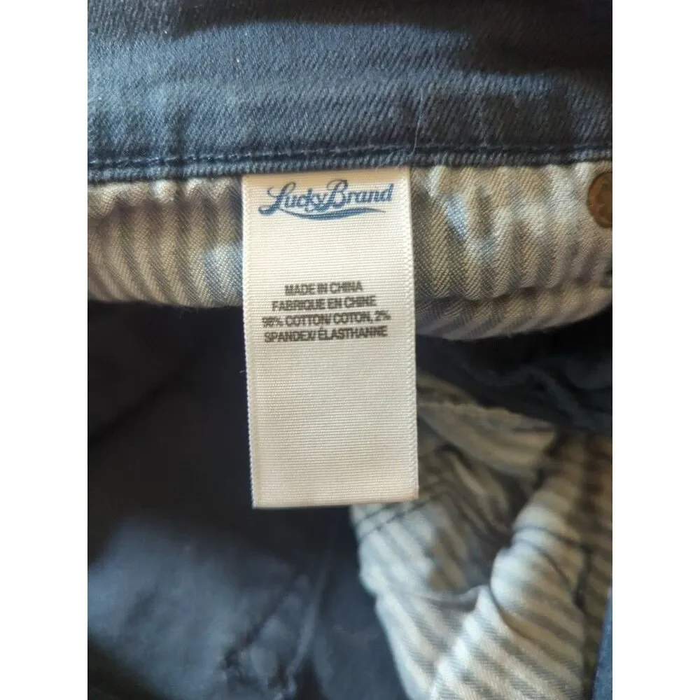 Lucky Brand Womens Jeans Size 8/29 (31X24) Blue Zoe Straight Crop Style
